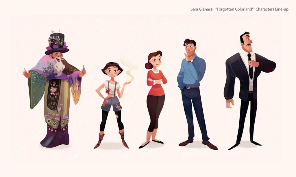 Forgotten Colorlad Characters Line-up Sara Gianassi
